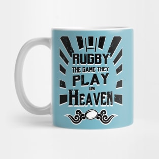 Rugby Game Played In Heaven Mug